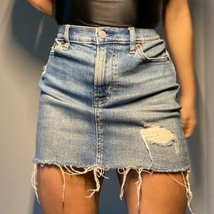 GAP Distressed Jean Skirt Size Xs-M